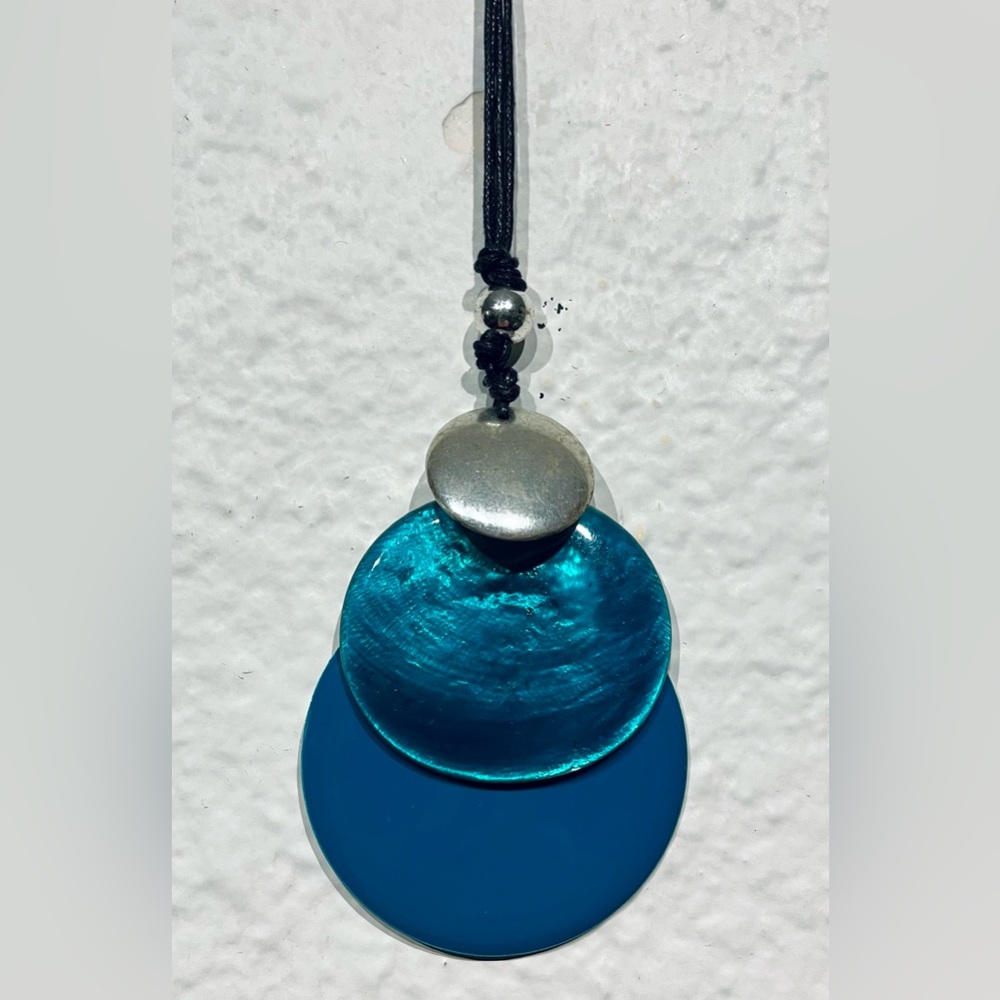 George Black, Blue & Silver-tone Pendant Necklace